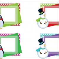 CHRISTMAS VECTOR FRAMES
