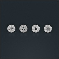 Circle Metal Icons