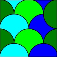 Circles Tile Pattern clip art
