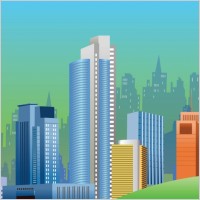 City Skyline Vector Graphics