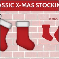 Classic Christmas Stocking Icon
