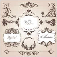 classic european pattern 02 vector