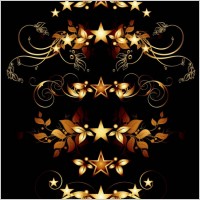 classic europeanstyle bottle stickers and patterns 04 vector