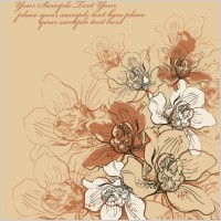 classic handpainted background pattern 01 vector