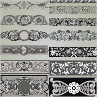 classic pattern 04 vector