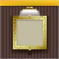 classic pattern frame 01 vector