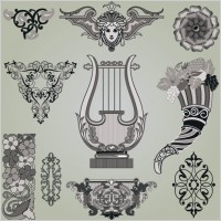 classic traditional pattern 01 vector
