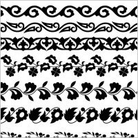 classic traditional pattern lace 02 vector