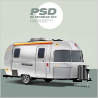 Classic trailer Free PSD File