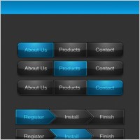 classic web buttons 01 vector