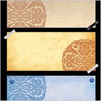 classical pattern vector with the old paper 1