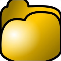 Closed Folder Icon clip art