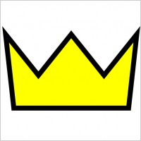 Clothing King Crown Icon clip art