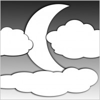 Clouds and the Moon 2