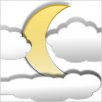 Clouds and the Moon 3
