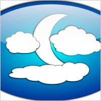 Clouds and the Moon