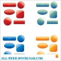 Collection Of 90 Multicoloured Web 20 Style Button