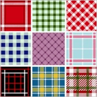 Collection of Seamless Plaid Patterns