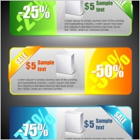 color banners banner02 vector