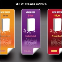 color banners banner03 vector