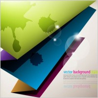 color paper folding vector