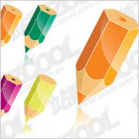 Color pencil vector material-2