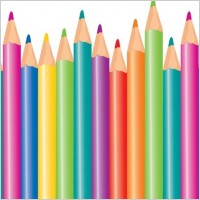 Color Pencils Vector