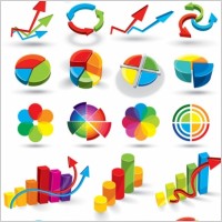 color threedimensional map vector data