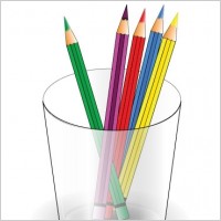 colored pencils