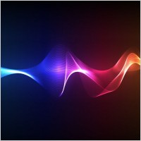 Colored Smoke Waves Vector Art