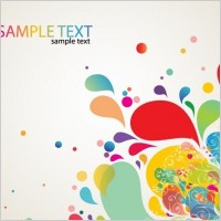 Colorful Abstract Splash Design Vector