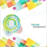 Colorful Background With Different Shapes