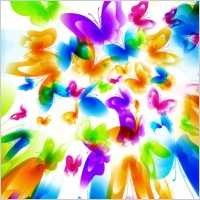 colorful butterfly pattern 04 vector