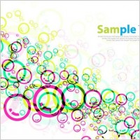 Colorful Circles Vector Background