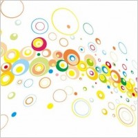 Colorful Circles Vector Background