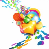 Colorful Cube Vector Background
