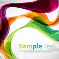 Colorful Curve Vector Background