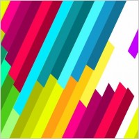 Colorful Diagonal Stripe Vector Pattern