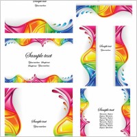 colorful dynamic wave vector graphics
