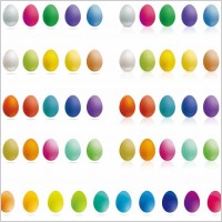 Colorful Easter Eggs Vector Graphic