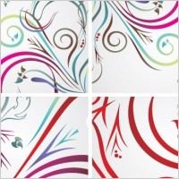 Colorful floral backrounds