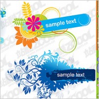 colorful flower pattern vector material