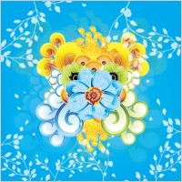 Colorful Flower Vector Art Illustra