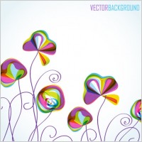 colorful flowers background pattern 04 vector