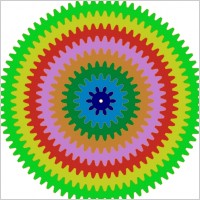 Colorful Gears clip art