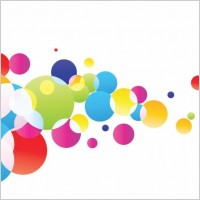 Colorful Glowing Bubbles Background Vector Illustration