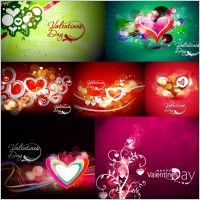 colorful love card vector