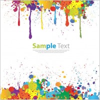 Colorful Paint Splat Vector