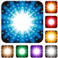 colorful radiation pattern vector