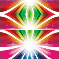 Colorful Rays Vector